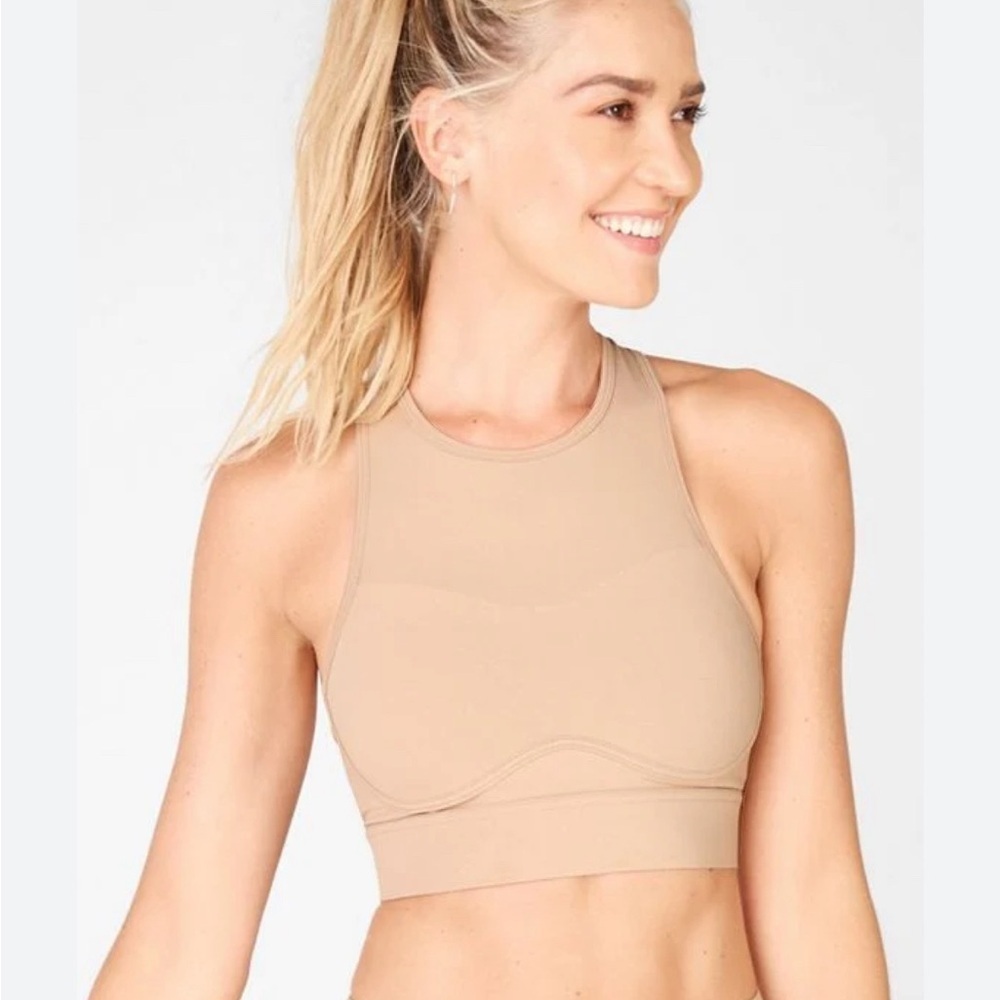 FABLETICS Sz XL Blare Bra Cross Back Medium Impact Sports Bra NEW WITH part TAG